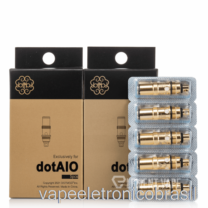 Bobinas De Substituição Vape Vaporesso Dotmod Dotaio Bobinas Clapton De 1,2 Ohm